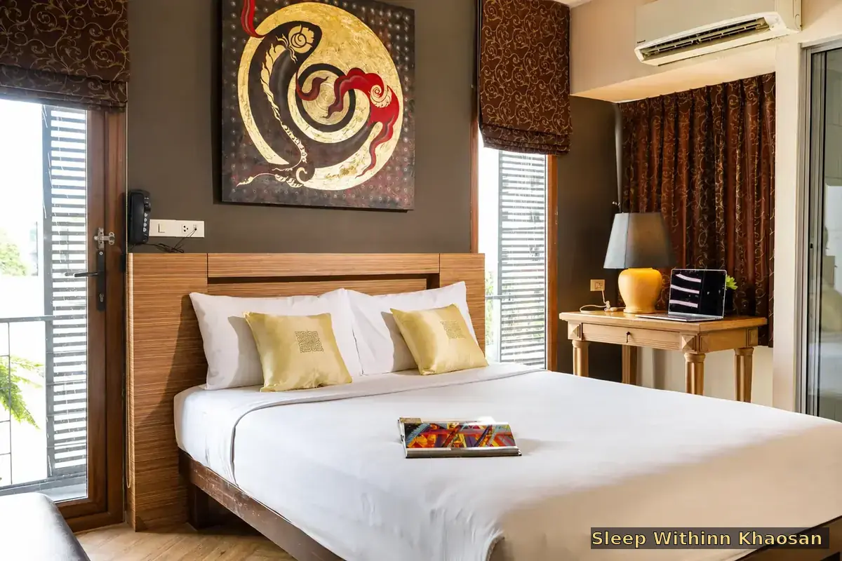 The genuine Double Premier room with balcony at Sleep Withinn Hotel Khaosan